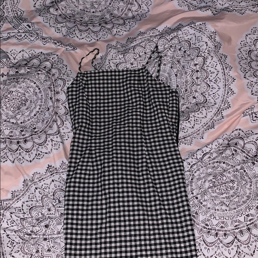 Black and white printed dress
